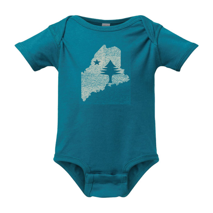 Infant Onesie Maine State Flag