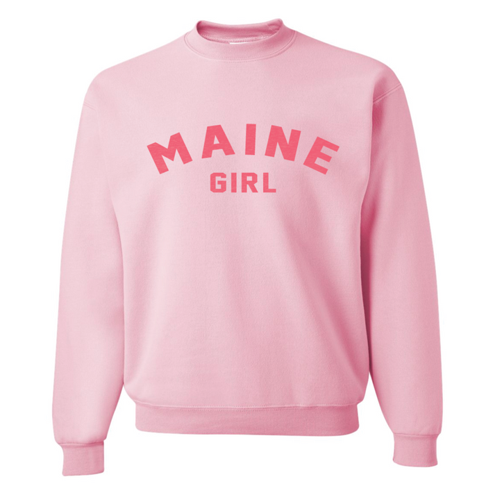 Maine Girl (Adult Size) Crew Sweatshirt