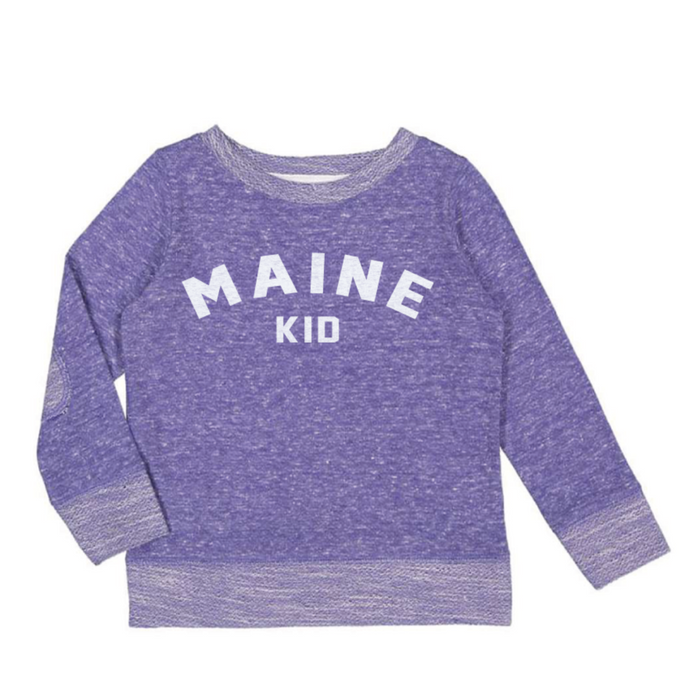 Toddler Crew Elbow Patch Maine Kid