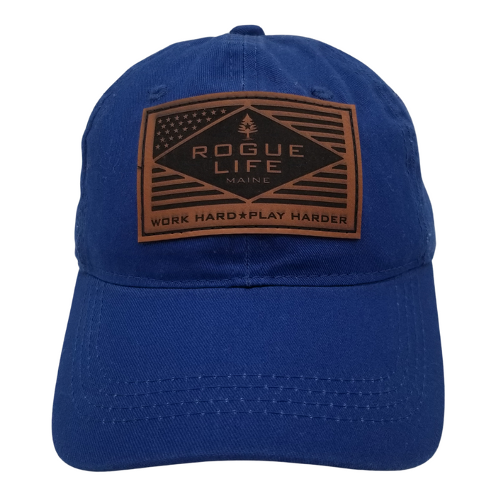Rogue Life USA Leather Unstructured Twill Hat