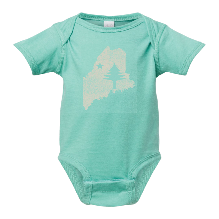 Infant Onesie Maine State Flag