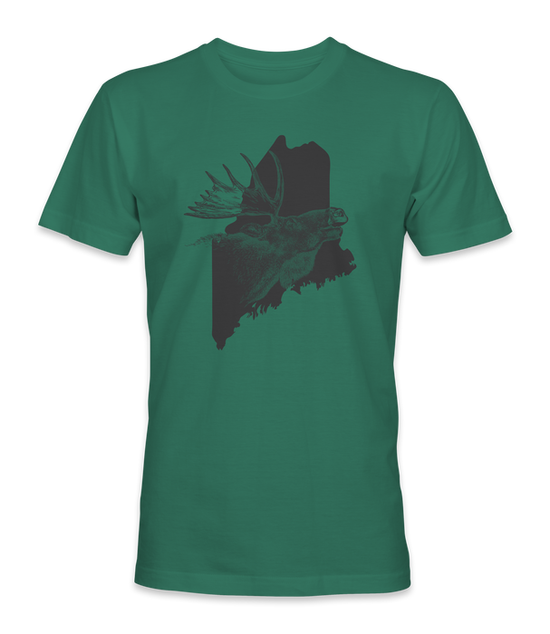 All Over Maine Moose Short Sleeve Tee