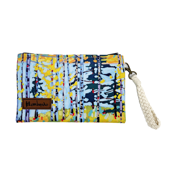 Canvas to Canvas artist collaboration with Holly Lombardo, renowned Maine artist - shop unique canvas tote bags with vibrant fall print creations