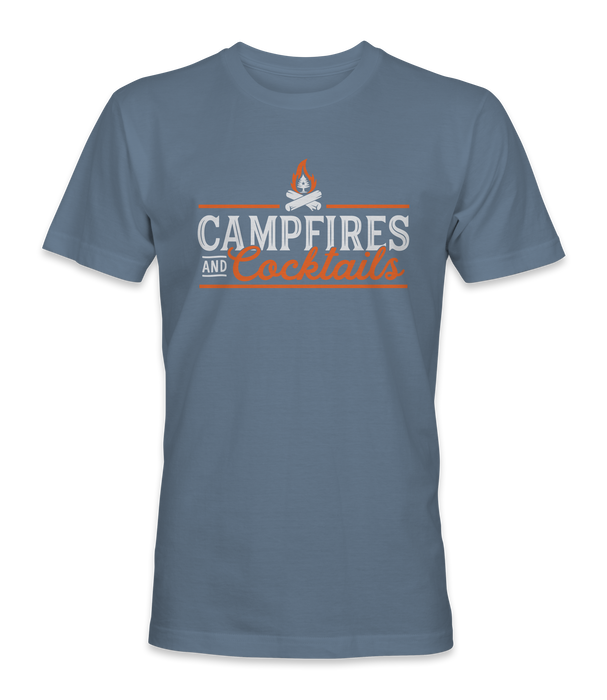 Campfires and Cocktails Short Sleeve Tee
