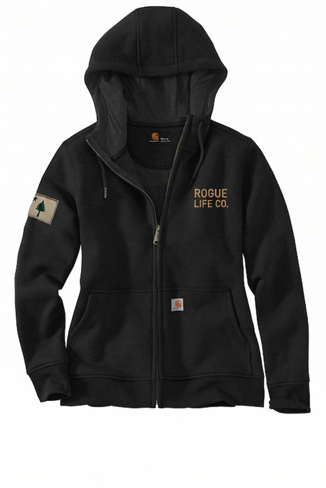 Rogue Life Co. Carhartt® Women’s Clarksburg Full-Zip Hoodie - Black ROGUE LIFE Co. OUTERWEAR