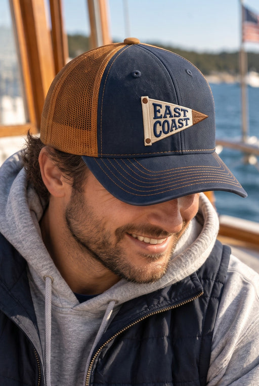 Maine / East Coast Pennant Trucker Hat ROGUE LIFE Co. Hats
