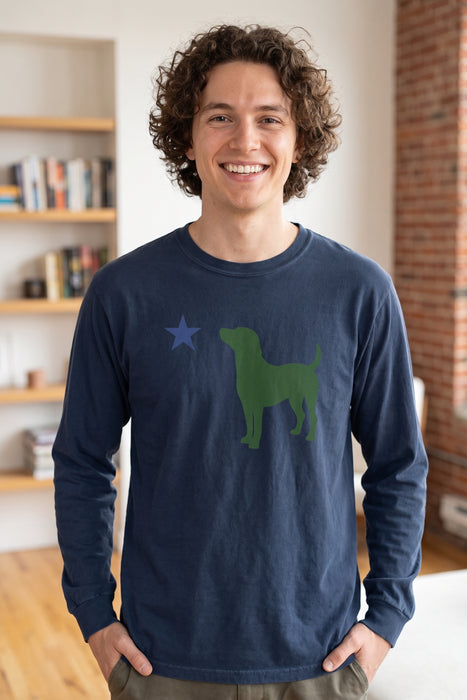 Maine Dog Flag Long Sleeve Tee ROGUE LIFE Co. Long Sleeve