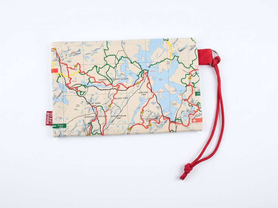 Maine Snowmobile Trail Wristlet ROGUE LIFE Co. Bag