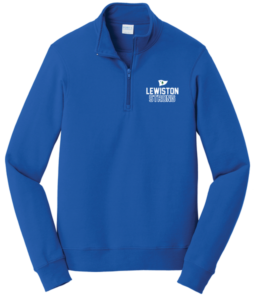 Lewiston Strong Pennant 1 4 Zip Sweatshirt