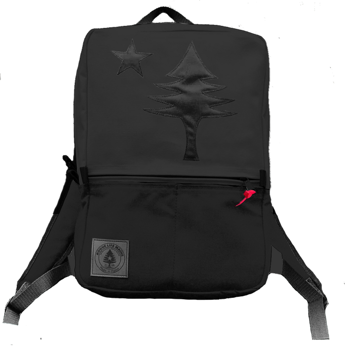 Maine Flag Black / Grey Benny Backpack
