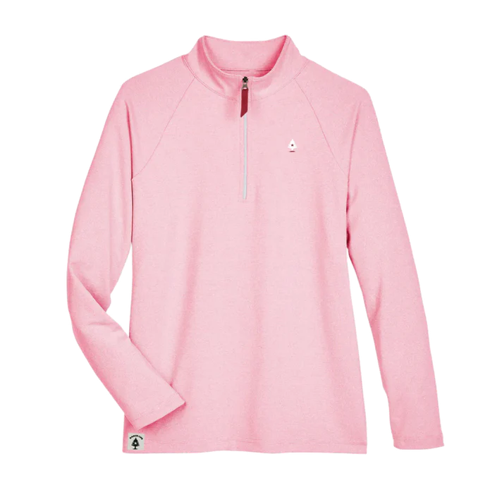 Mens UV Protection Micro-Stripe 1/4 Zip Pullover