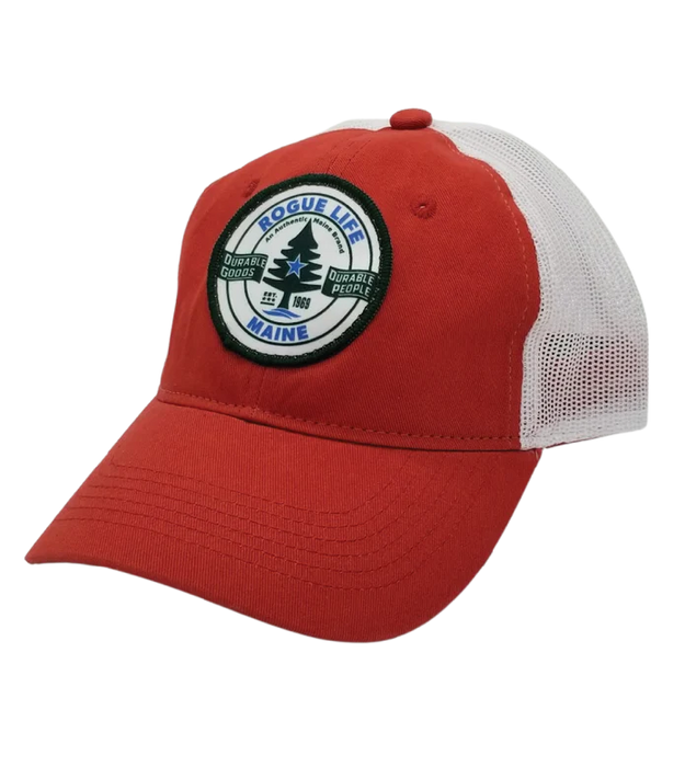 Rogue Life Logo Garment Washed Trucker Hat