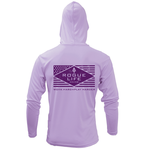 RLM USA UPF 50+ Ultralight Women's Long Sleeve Hoodie - LILAC