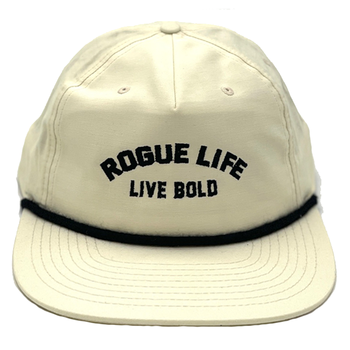 Rogue Life Live Bold Rope Embroidered Hat