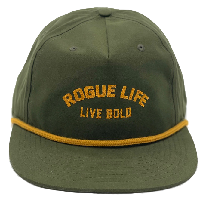 Rogue Life Live Bold Rope Embroidered Hat