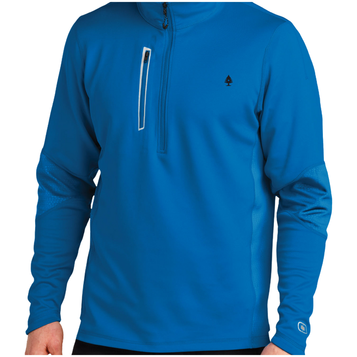 Mens 1/4 Zip Electric Blue