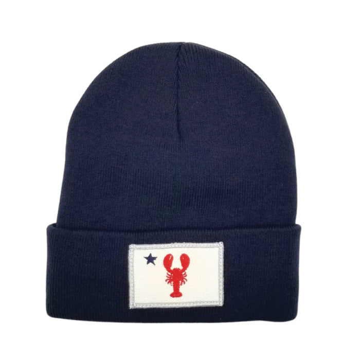 Lobster Maine Flag Fleece-Lined Knit Beanie