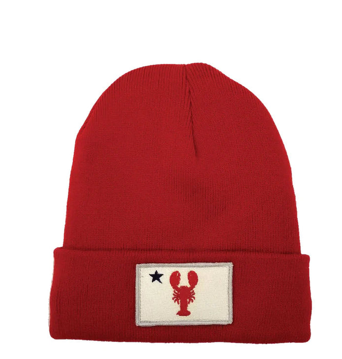 Lobster Maine Flag Fleece-Lined Knit Beanie