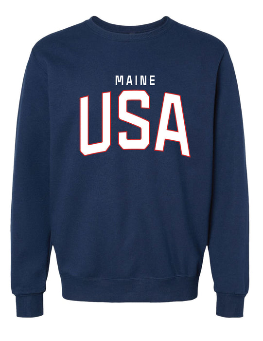 Maine USA Crewneck