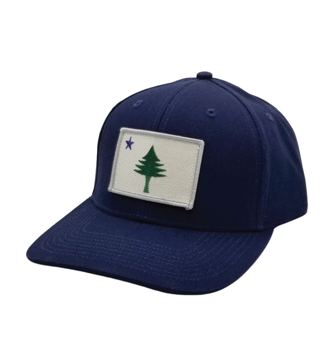 Maine Flag Embroidered Structured Twill Hat