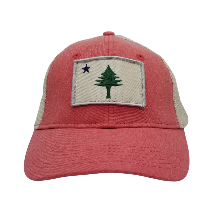 Maine Flag Patch Trucker Hat
