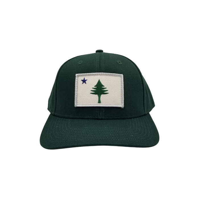 Maine Flag Embroidered Structured Twill Hat