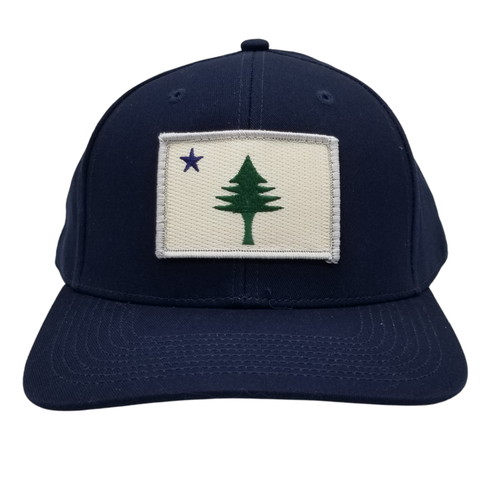 Maine Flag Embroidered Structured Twill Hat