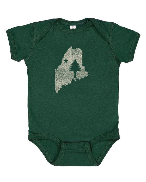 Infant Onesie Maine State Flag