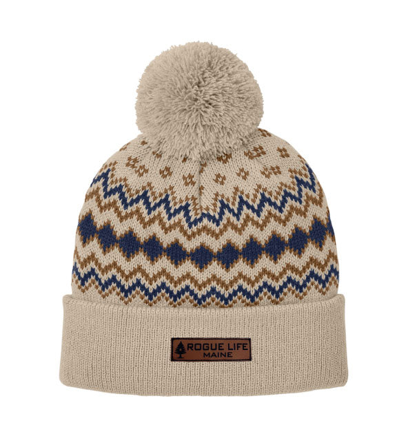 Rogue Life Maine Alpine Pom Beanie Rogue Life Maine Beanies Sahara Tan