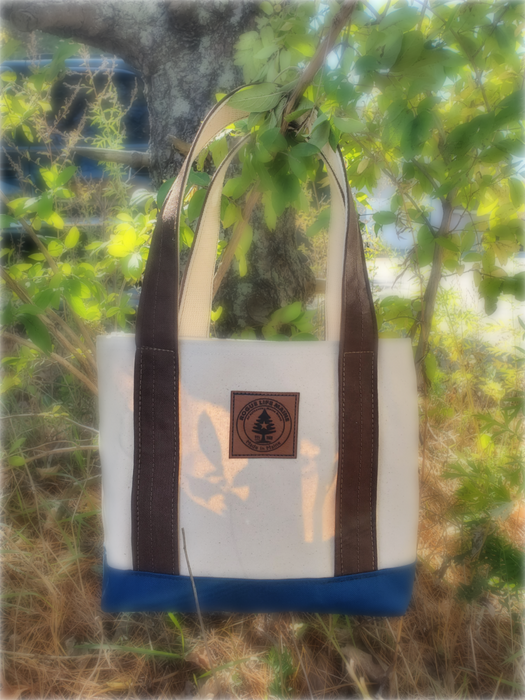 Small Tote Bag Brown/Navy