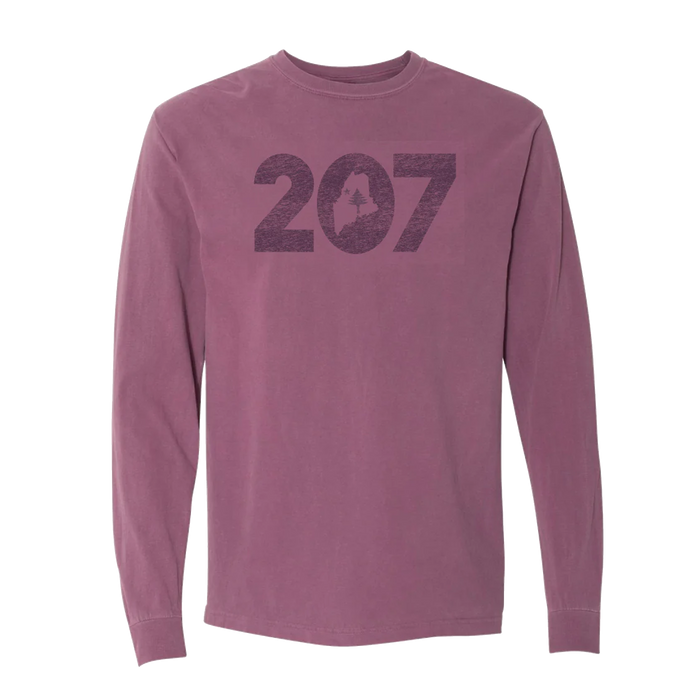 207 Long Sleeve Tee Berry or Denim Blue