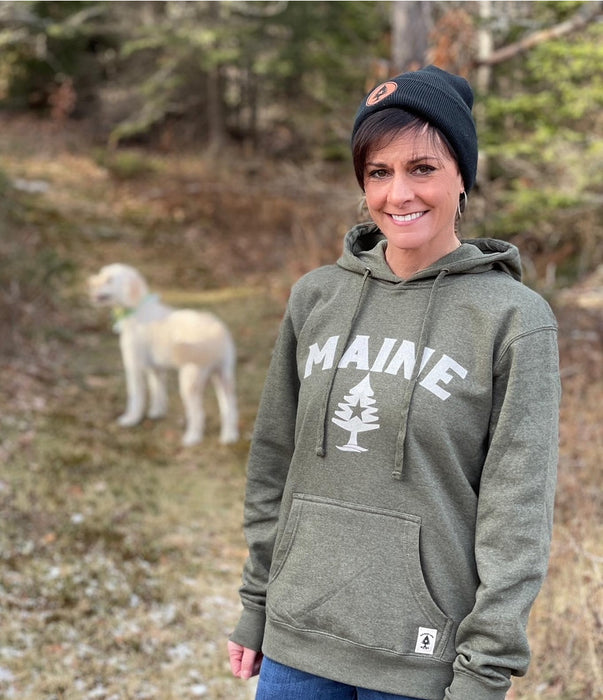 Rogue Life Maine Heather Olive Hoodie