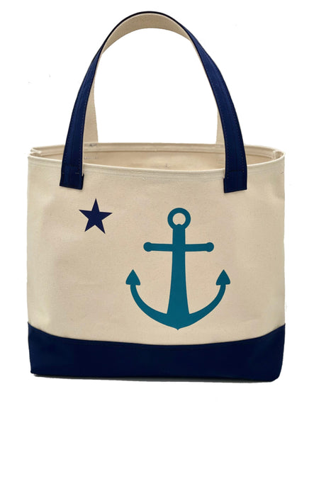 Maine Anchor Flag Large Tote Bag