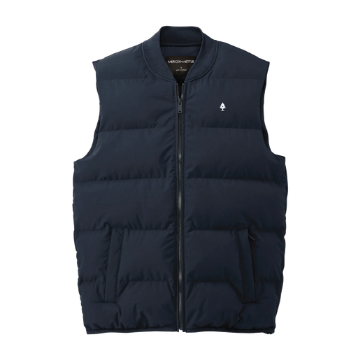 Navy blue puffer vest mens 2025