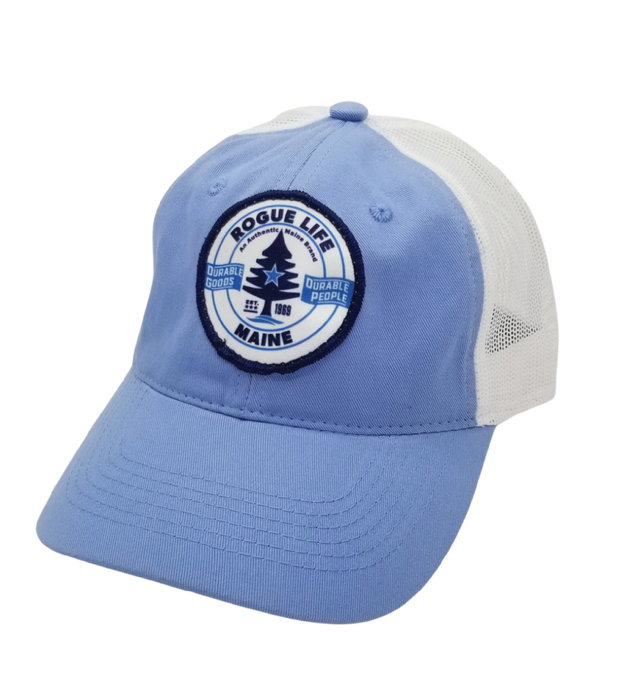 Rogue Life Logo Garment Washed Trucker Hat
