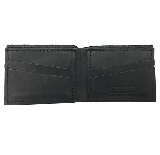 Rogue by Rogue Industries Front Pocket Wallet in American Bison Leather - Black