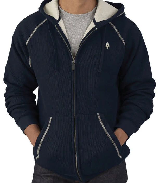 Mens Thermal Sherpa Full Zip Hoodie