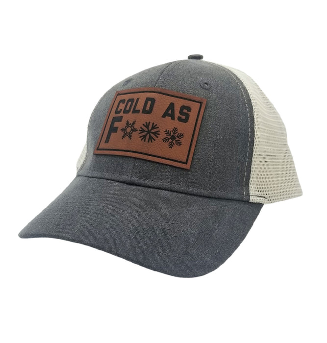 Cold as F Trucker Hat - Black Stone